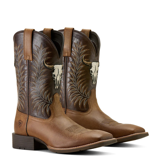 Ariat Mens Sport Steer Skull Boots